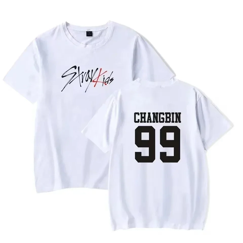 Classic Trend Kpop Stray Kids T Shirt SKZ Women Cotton T-shirt Straykids Seungmin FELIX HYUNJIN JEONGIN MINHO Short Sleeve Shirt