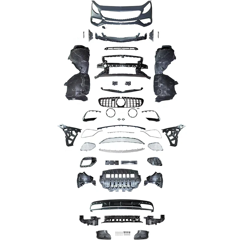 

Обновление STLF для AMGs S65 с передним и задним бампером в сборе с решеткой для Mercedes Benz S-Class C217, автомобильный комплект Bpdy