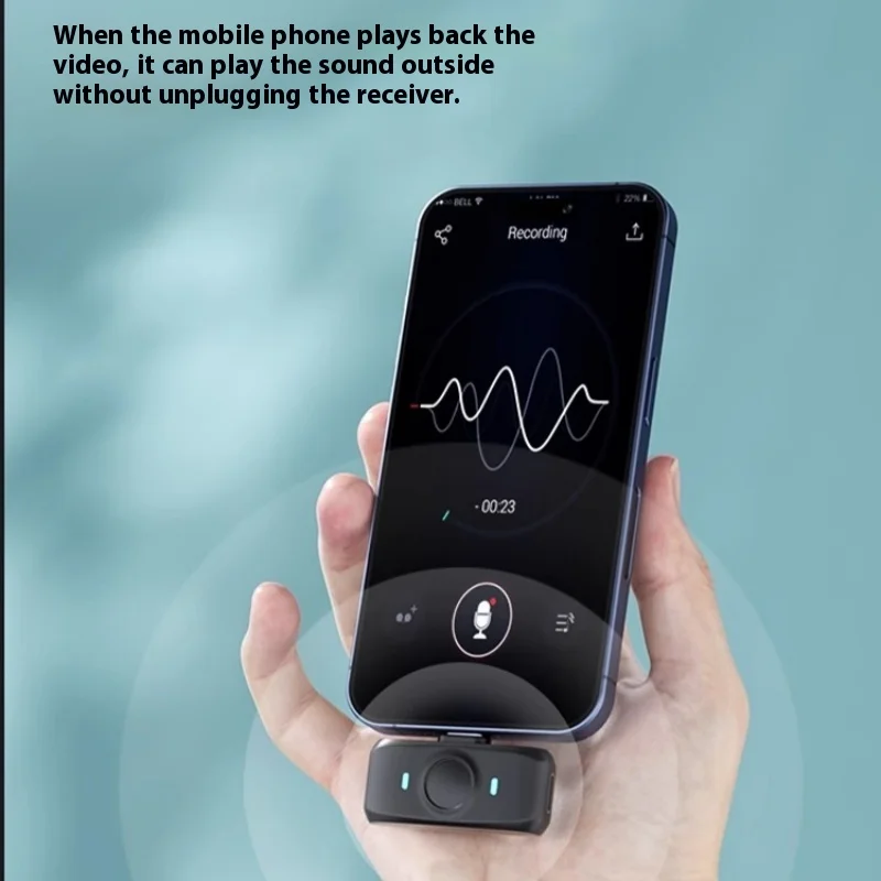 SOAIY MK.50 Lavalier Microphone Wireless Receiver Collar Style Live Streaming Equipment Anchor Recording Noise Reduction Mic