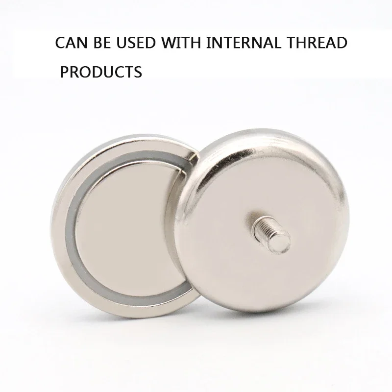 Neodymium Shallow Pot Magnets with Internal Thread Hole Have A Threaded Stem Be Used for Every Kind of Tapped Screws Dia  8-90mm