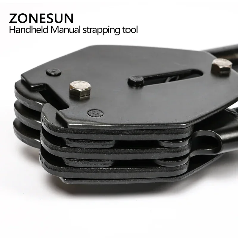 ZONESUN Handheld Manual Strapping Tool Box Belt Band Sealer and Tensioner for 12-19mm Width PP PET Strapping M