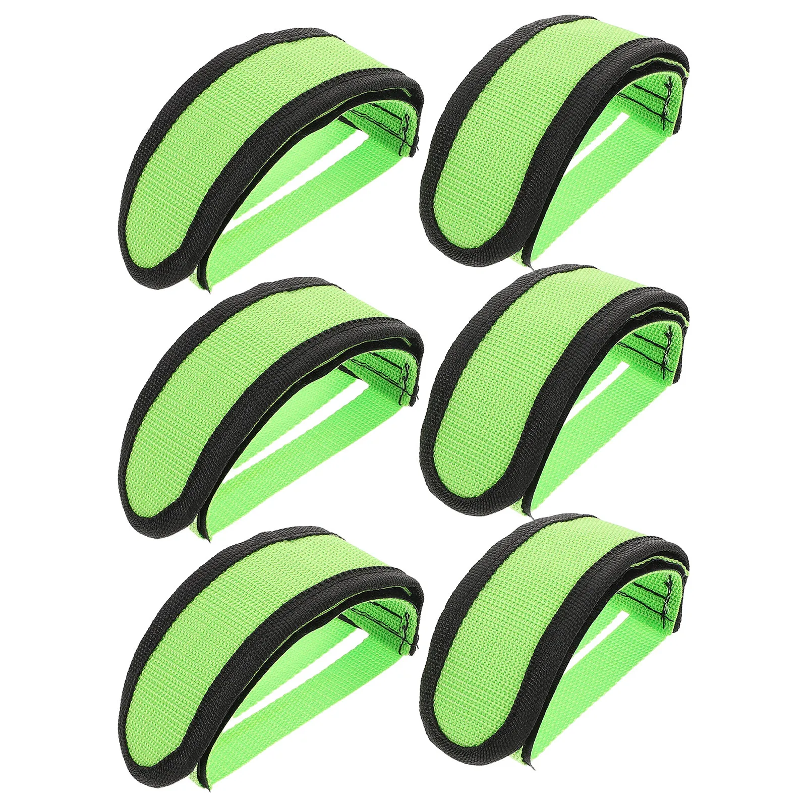 

3 Pairs Bicycle Pedal Straps: Adjustable Nylon Feet Belt Nonslip Bike Toe Clips For Outdoor Cycling Replacement Accessories
