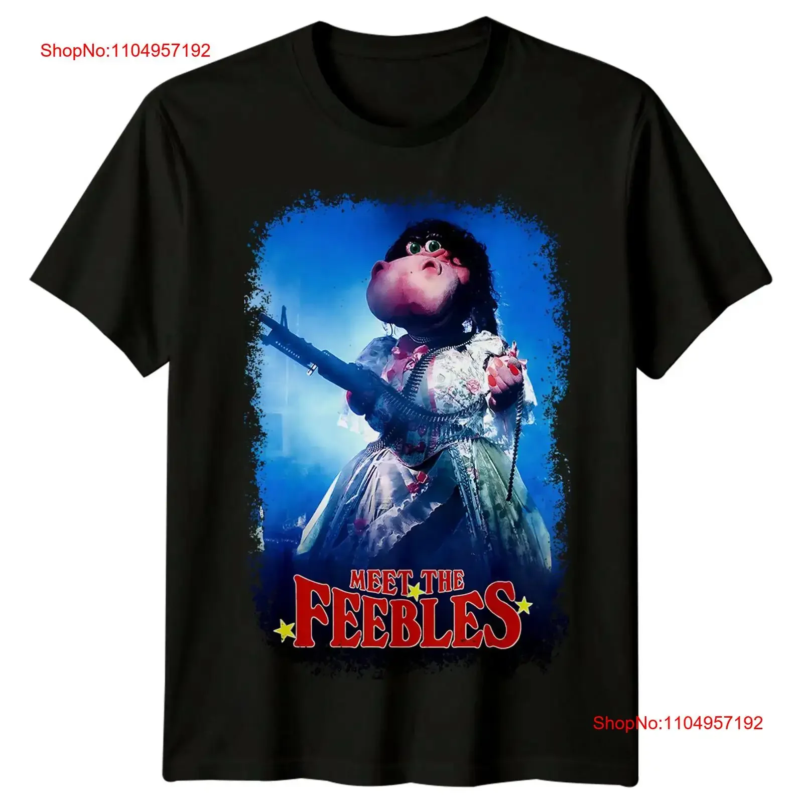 

Meet the Feebles 1989 Movie Poster Inspired T Shirt Retro 80s vintage Washed graphic Top For Everyday Wear Slightly streetwear