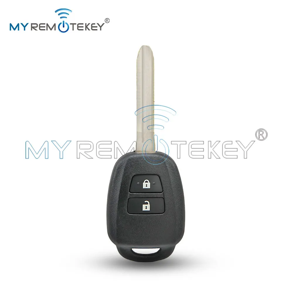 REMTEKEY PN 89070-42880 Remote key shell 2 button for Toyota RAV4 Land Cruiser Vios HiAce 2013 2014 2015 2016