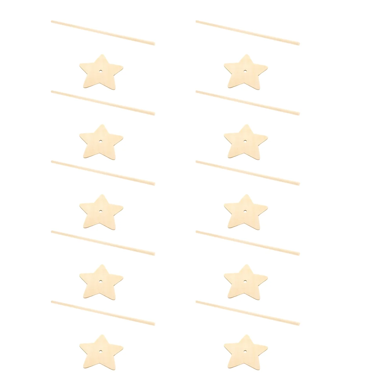 

AT13 Wooden Stand, Wall Stand Display Board, Kids Birthday Wedding Table Decoration,Pentagram+Insert Stick
