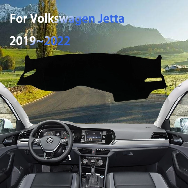 

Для Volkswagen Jetta 2019 2020 ~ 2022 крышка приборной панели автомобиля пылезащитная солнцезащитная защитная накладка внутренние молдинги наклейка аксессуары