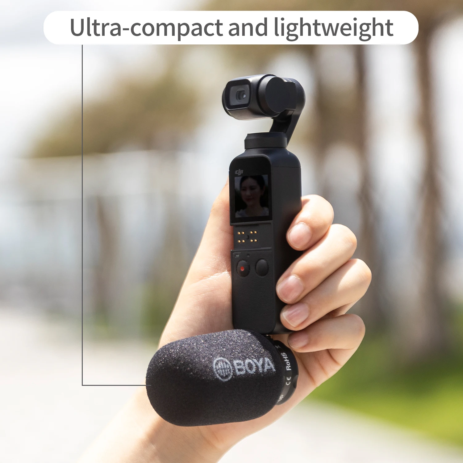 BOYA BY-DM100-OP DJI OSMO 用コンデンサーマイク ™   ポケットのみ プラグアンドプレイマイク ライブストリーミング Youtubeビデオ録画 Vlog