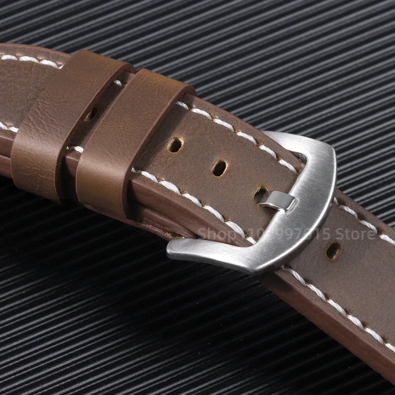 18mm 20mm 22mm 24mm Vintage Leather Strap for Samsung Galaxy Watch Sport Watch Band Universal Wrist for Omega Watch Accessories