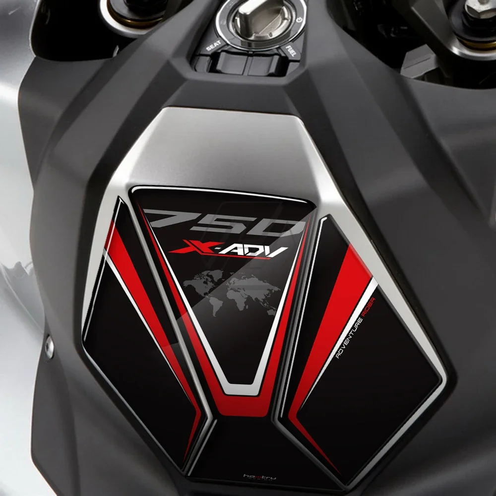 Per scooter Honda X-ADV Xadv750 kit adesivo in resina 3D con protezione del serbatoio del carburante modificato