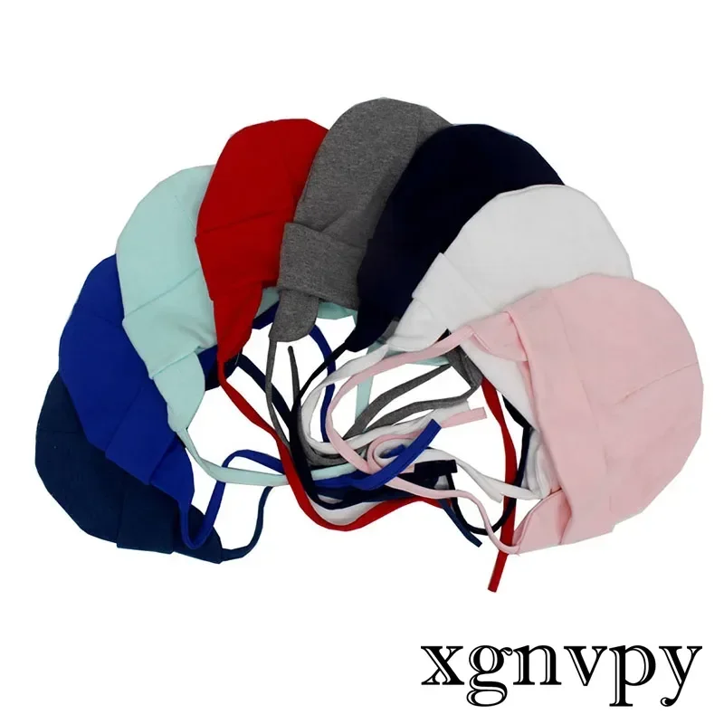 Xgnvpy 아기 보넷 모자, 단색 귀 보호, 따뜻한 유아 비니, 부드러운 코튼, 여아, 남아, 귀마개 모자, 가을, 겨울