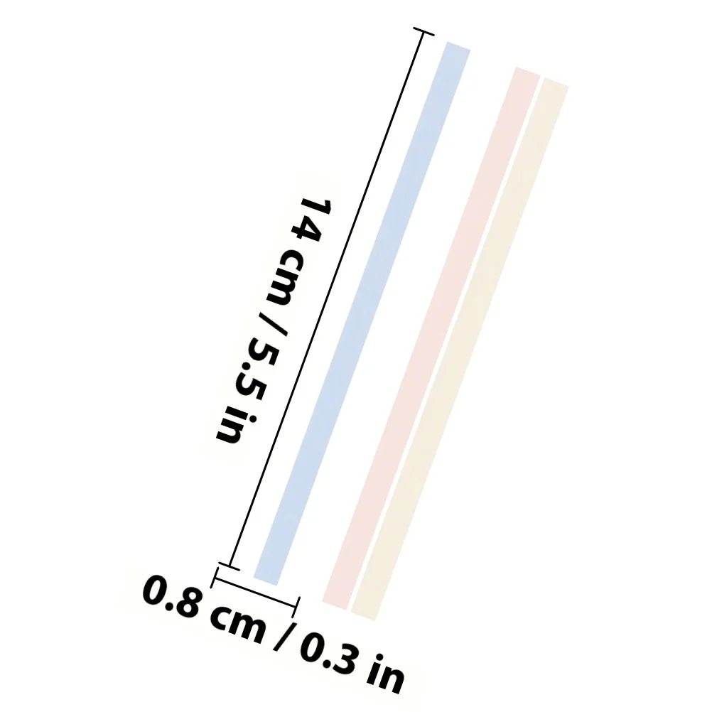 แถบไฮไลท์ยาวสำหรับหนังสือ แถบอ่านหนังสือสี แถบติดโน้ต แท็บติดโน้ต ตัวทำเครื่องหมายหน้า สำหรับเด็ก เครื่องมือการเรียนรู้