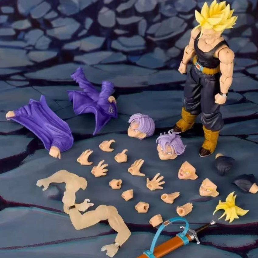 Demoniacal Fit Trunks Dragon Ball Trunks Actionfigur SHF The Coming One Free The Future Anime-Figur Sammlerstück Spielzeug Geschenke