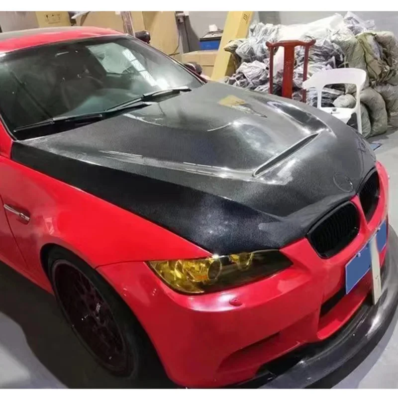 Custom Modified Carbon Fiber Front Bonnet Cover, Automotive Modification Parts, Fit For E92 1996-2006