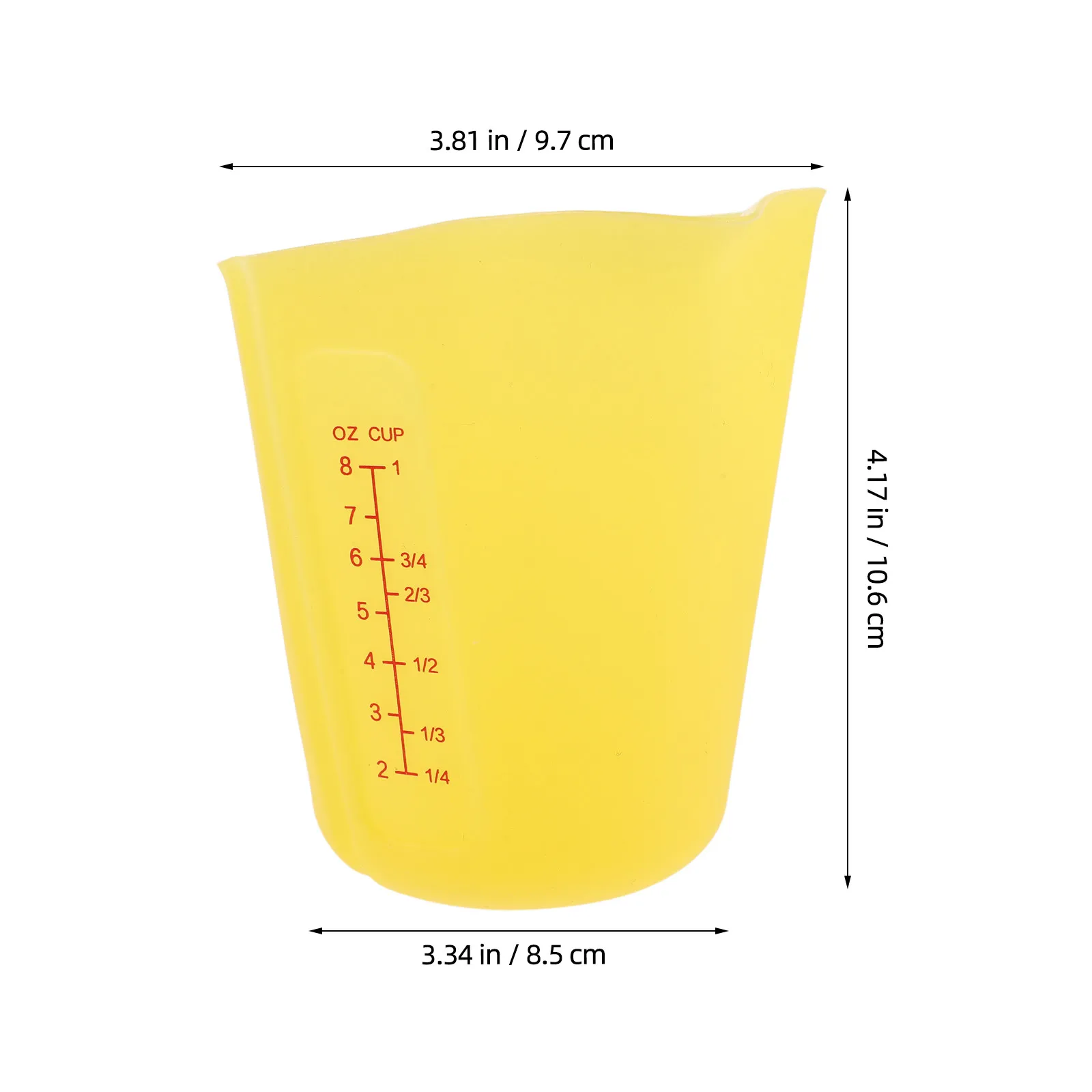 3Pcs Foldable Silicone Measuring Cups Set Collapsible Kitchen Baking Cooking Meal Prep Liquid Graduated Scale Portable Space
