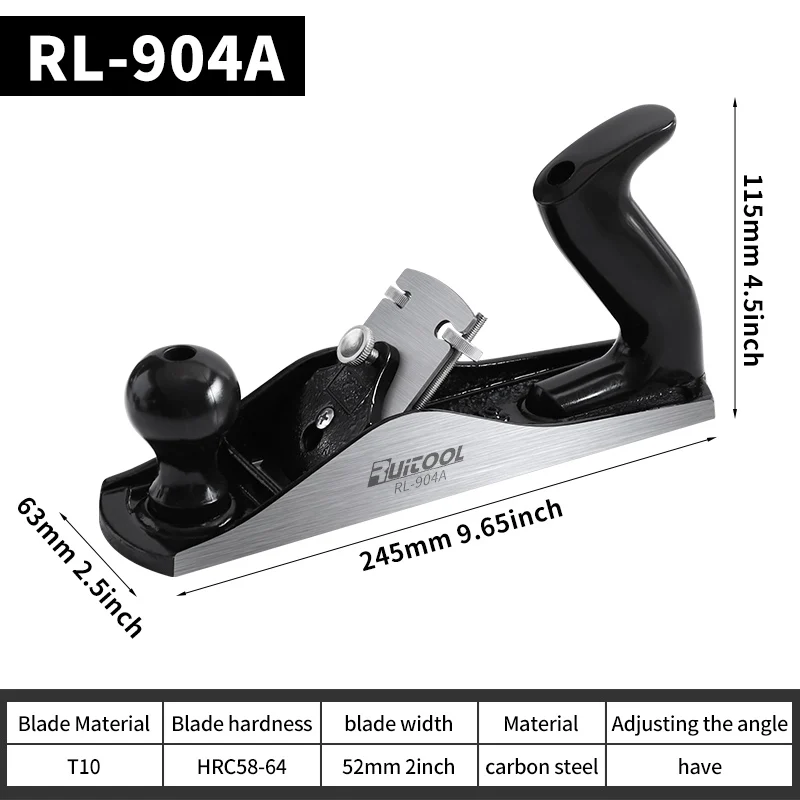 1pc Hand Planer Adjustable Precision Smoothing Wood Plane with Sharp Blade for Surface Edge Corner Plane Trimming and Chamfering