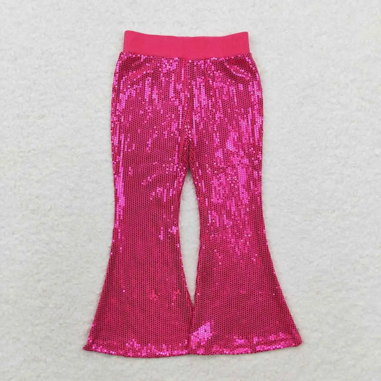 New Fashion Autumn And Winter Baby Toddler Girls Purple Mesh Sequined Trousers Wholesale Boutique Children Long Pants RTS