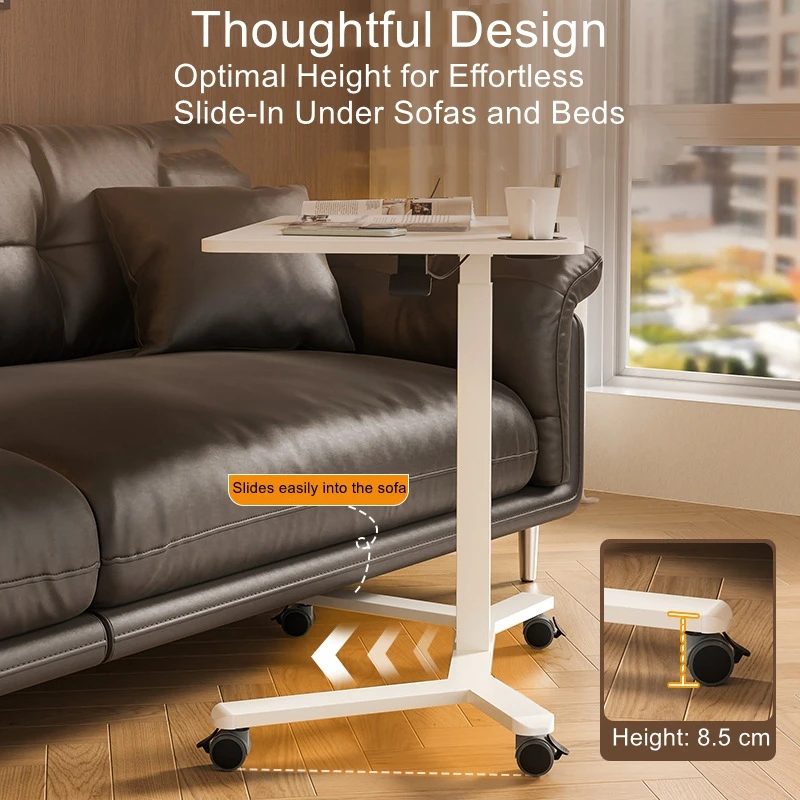 Adjustable Height Desk | Mobile Desk | Bedside Table | Sofa Table | Multifunctional Office Computer Desk