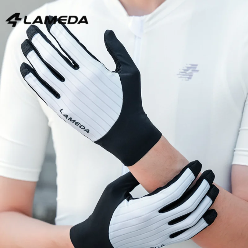 Lameda Unisex Spring/summer Cycling Gloves With Long Fingers, Shock-absorbing, Breathable And Touchscreen-compatible Gloves