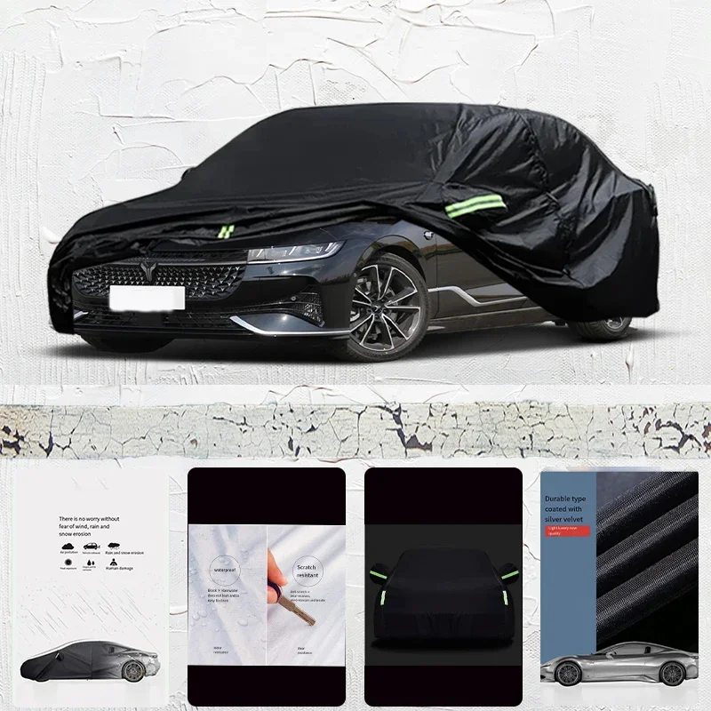 

For Voyah zuiguang Anti-UV Sun Shade Rain Snow Resistant Black Cover Dustproof Car umbrella Full Car Cover Outdoor Protection