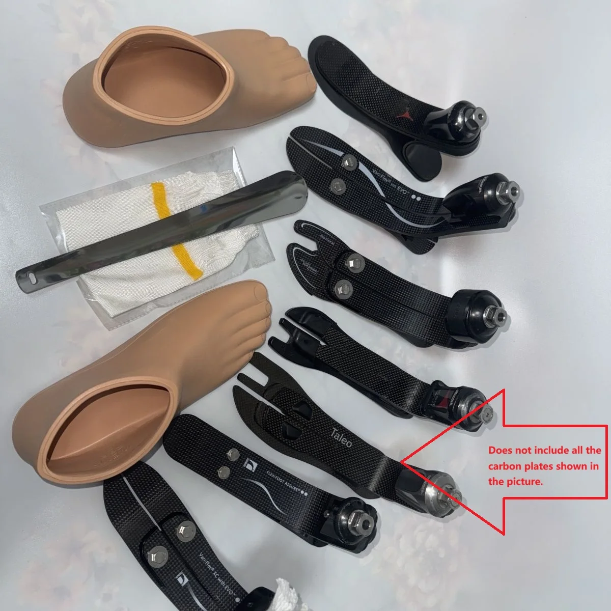 Carbon Fiber Foot Shell EVA Prosthetic Foot Cover Left Right Orthotic Component Prosthesis Feet Skin Replacements Size 22-27