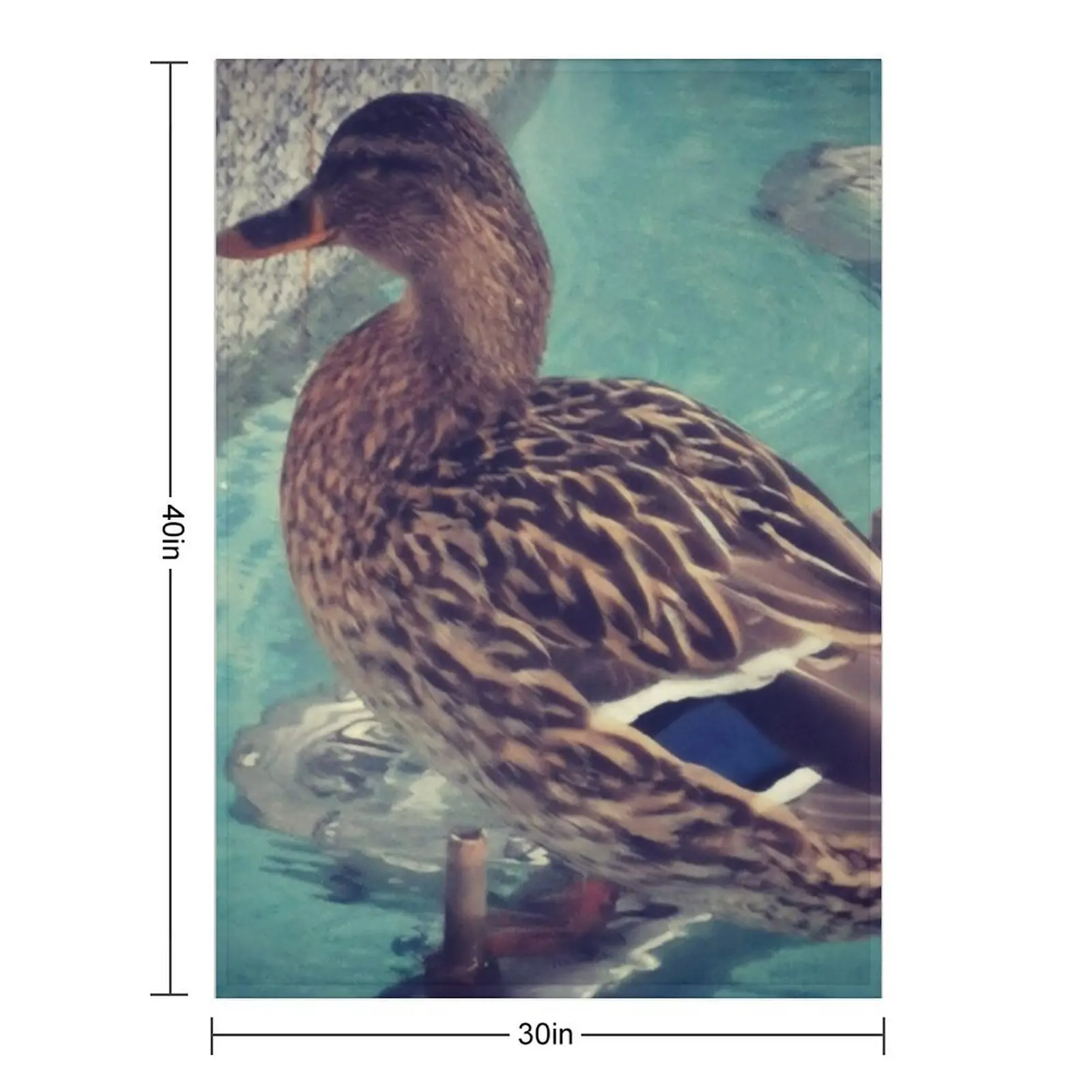 بطانية رمي البطة البرية، شتوية دافئة، بطانيات شعر أنعم #2