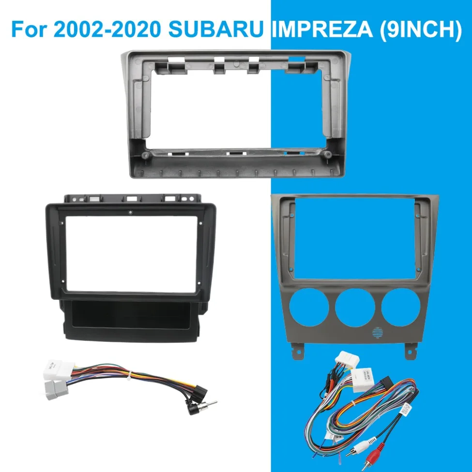 

9 Inch Android Car Stereo Multimedia Player With Wiring Harness Frame For Subaru Impreza 2002-2020 Radio Installation Kit