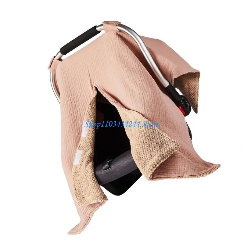 Landscape Pram Basket Cover Strollers Windshield Sleeve Thicked Warm Carrying Basket Protector Guard for Baby Infants