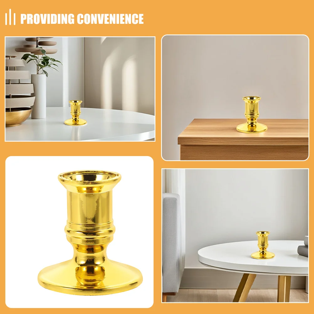 16 قطعة من حاملات عمود بلاستيكية ثابتة وأنيقة وخفيفة الوزن لحفلات الزفاف وعيد الشكر وعيد الميلاد #4