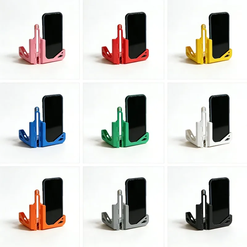 Tennis Badminton Court Phone Holder Foldable Fence Mount Bracket Multi-angle Portable Phone Stand For Recording Sports Training