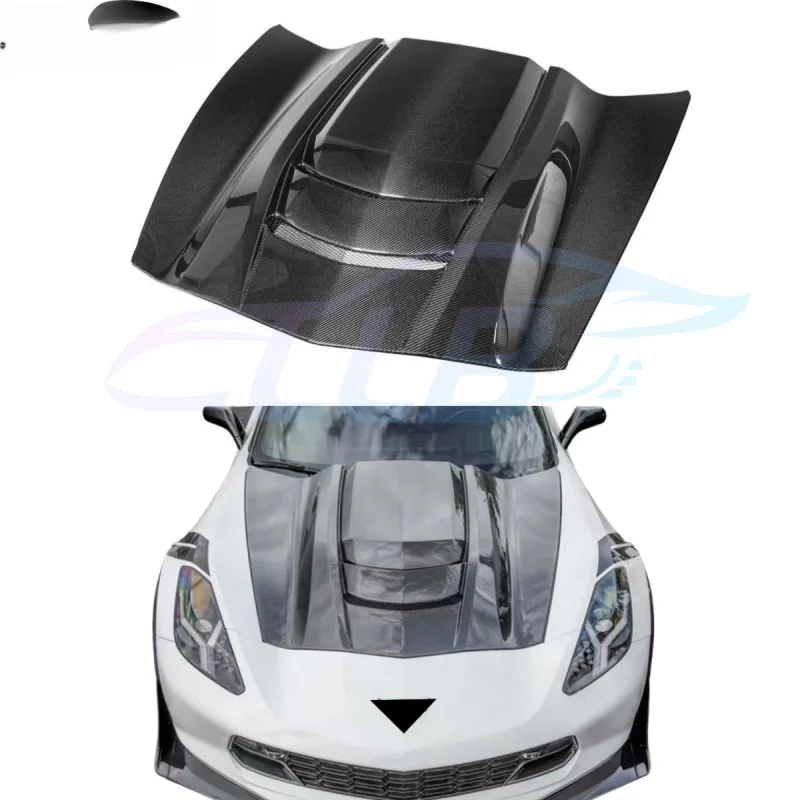 

For Corvette C7 ZR1 Carbon Fiber Front Car Engine Hood