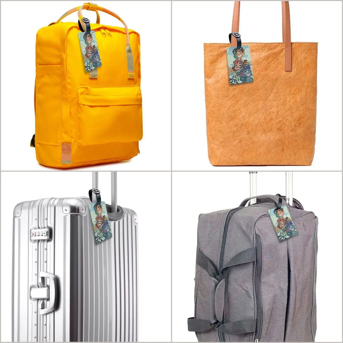 Benutzerdefinierter Luca Cartoon-Gepäckanhänger für Reisekoffer, Sichtschutz, ID-Etikett