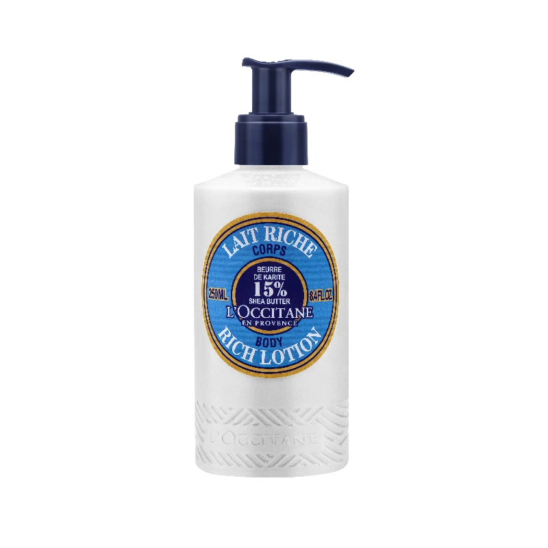 L\'Occitane en Provence Moisturizing Shea Butter Body Rich Lotion: Nourish and Comfort, Protect From Dryness