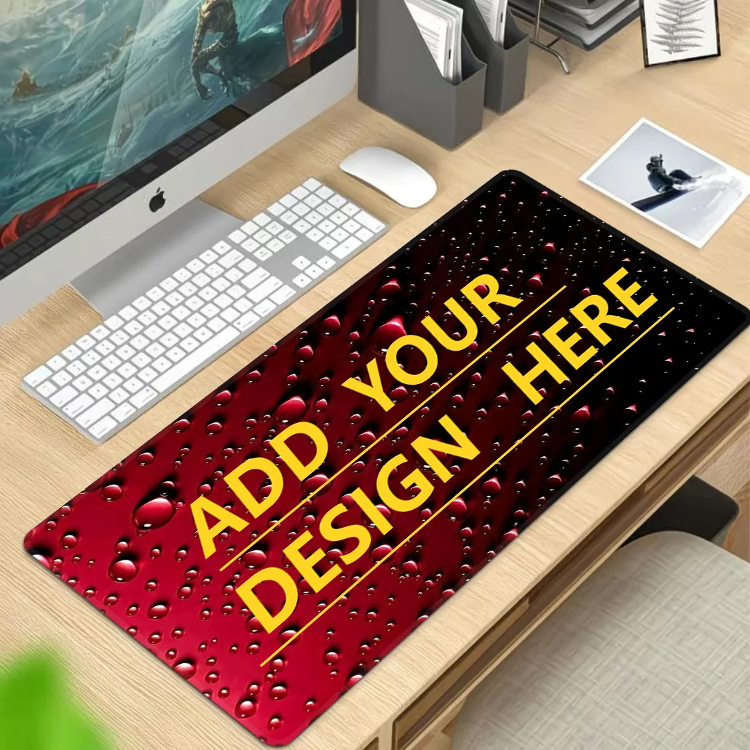 Custom office mouse pad. Custom family photos & simple art. Easy to clean, anti-slip, comfy for daily work study