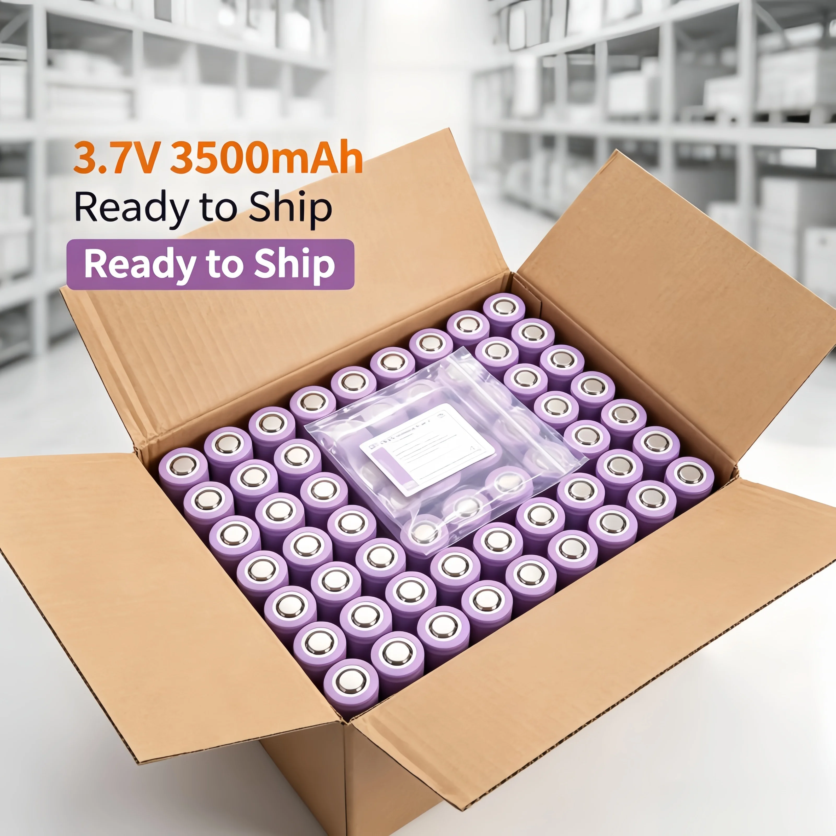 INR18650 35E 18650 Lithium Battery 3500mAh 3.7V 20A High Drain Rechargeable Li-ion Cell for Flashlight Power Tools RC Toys