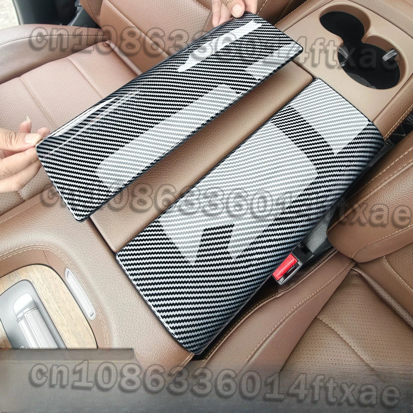 Suitable for Mercedes-Benz 20-26 GLE450 GLS400 Modified Instrument Console, Armrest Box Cover, Panel Protection Sticker