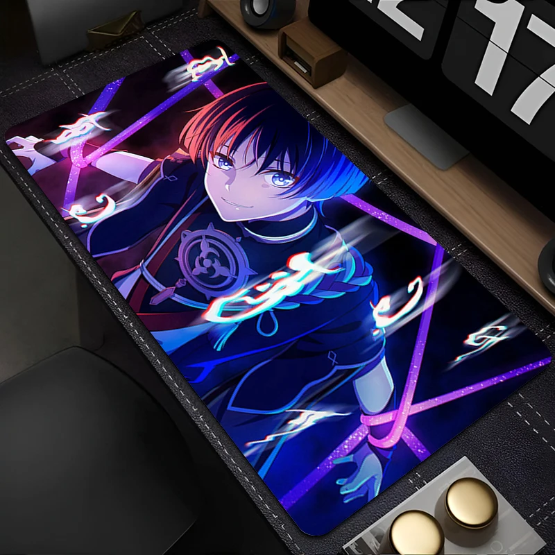 Muismat Anime Muismat Gaming Accessoires Kantoor Toetsenbord Pad Grote Bureaumat PC G-genshin Impact Wanderer Rubber Uitgebreide Pad
