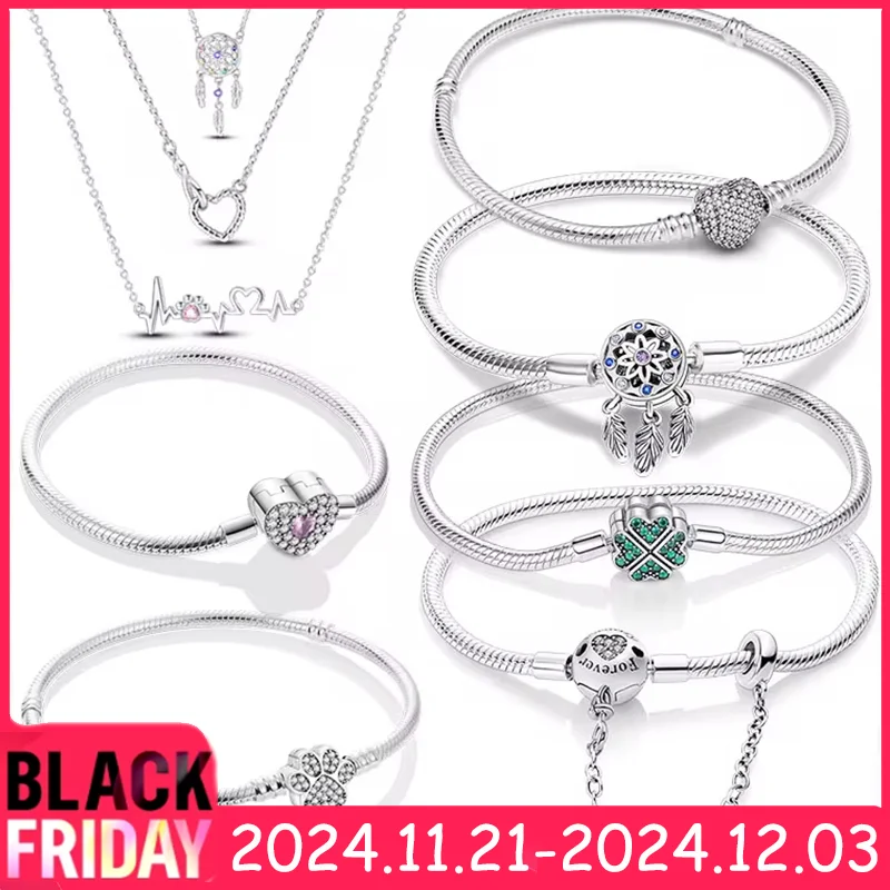 Silver Bracelet 925 Silver Original Me Bracelet Fit PAN Me Infinity Knot Chain Bracelet Femme Jewelry For Women Gift