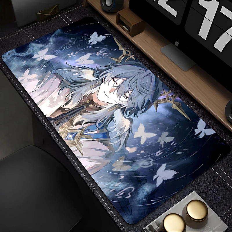 Sunday Honkai Star Rail Mauspad PC XXL Tastatur Teppich Laptop Star Gaming Mousepad Computer Anime Gamer Schrank Schreibtisch Mauspad