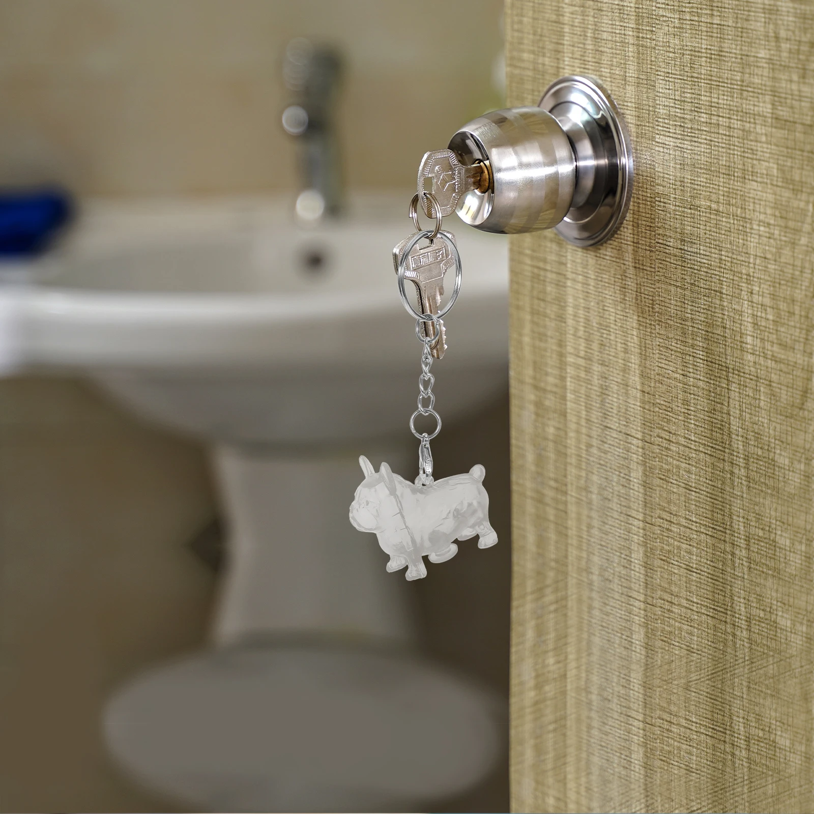 

Refillable Dog Hair Keepsake Keychain Memorial Jewelry Hair Storage Box Keychain For Cat Dog Pet Urn Accessories Lightweight