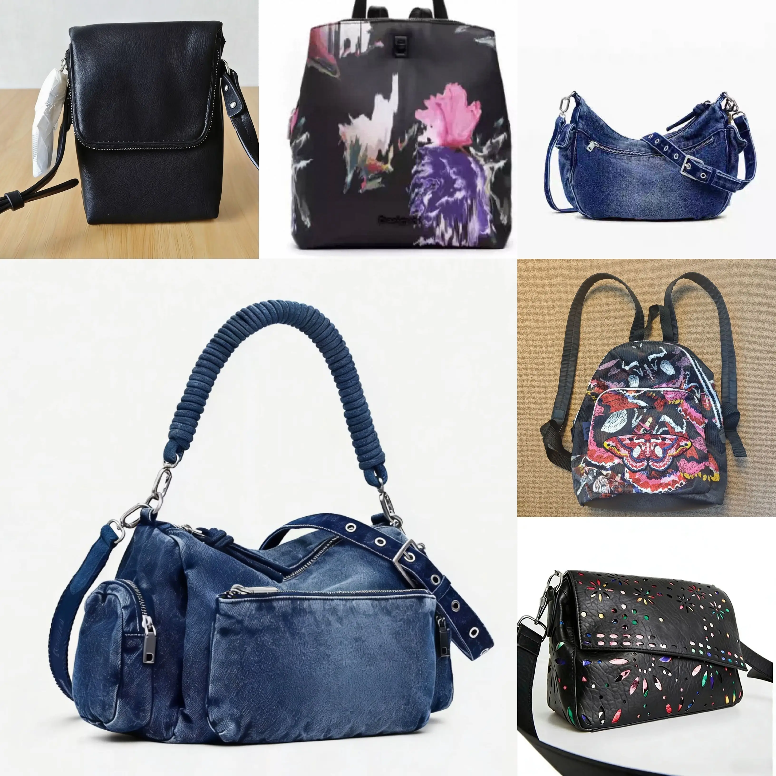 

Европейская, американская, испанская модная женская сумка с вышивкой и принтом, ретро-сумка через плечо на молнии 2026