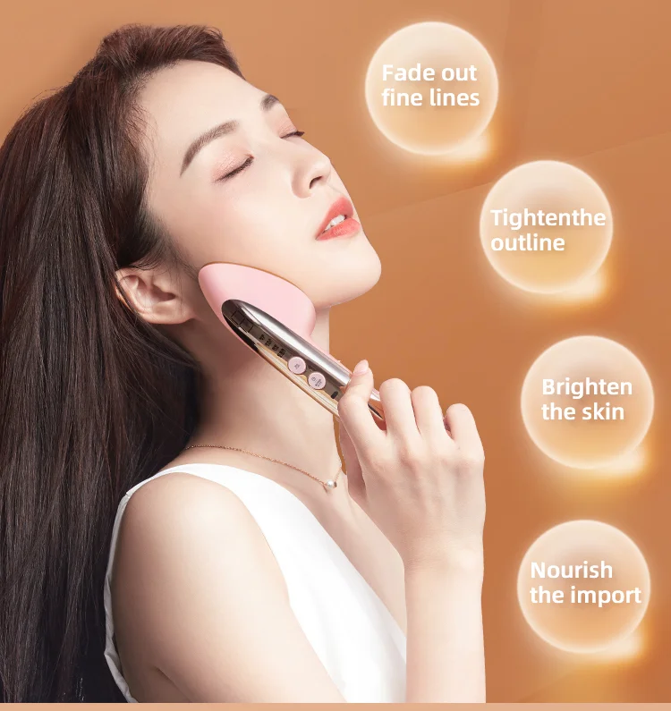 LM-1991I مدلك الوجه للوجه والرقبة العلاج بالضوء الأحمر عصا نحت الوجه في المنزل أداة العناية بالوجه