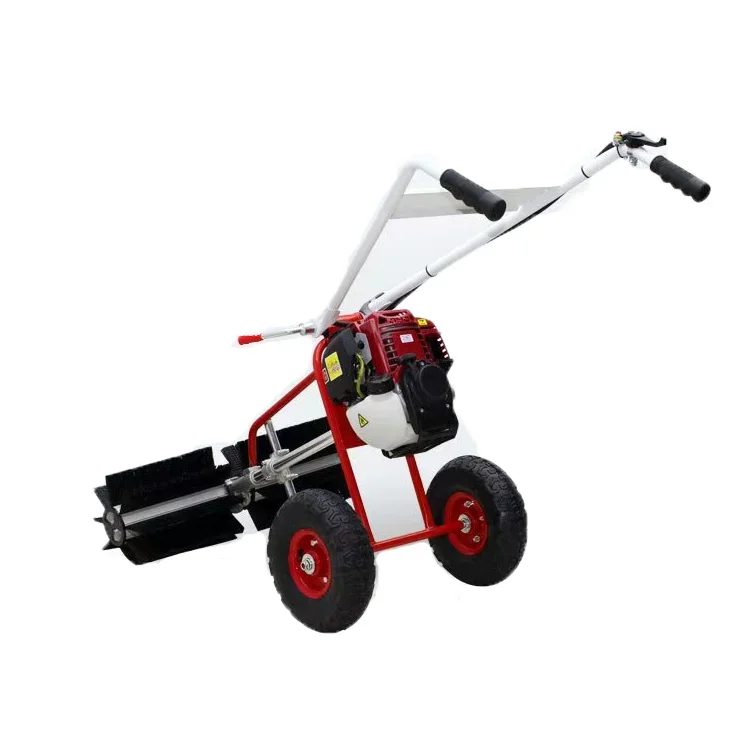 Easy to operate lawn cleaning machine artificial football field sweeping machine hand push sweeping machine