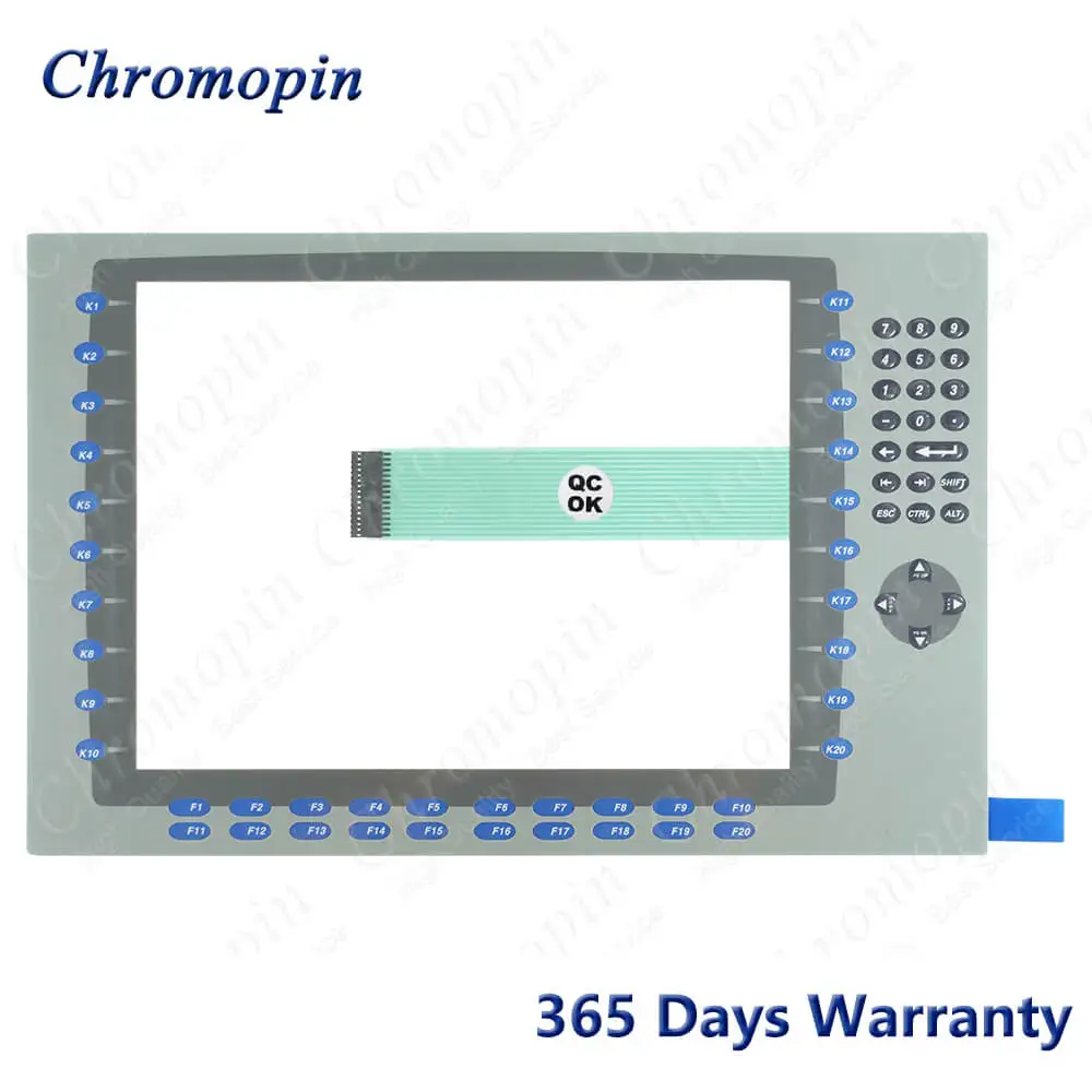 Front Cover Case Housing Shell for 2711P-RBB15 2711P RBB15 + Touch Screen Panel + Membrane Keypad Switch