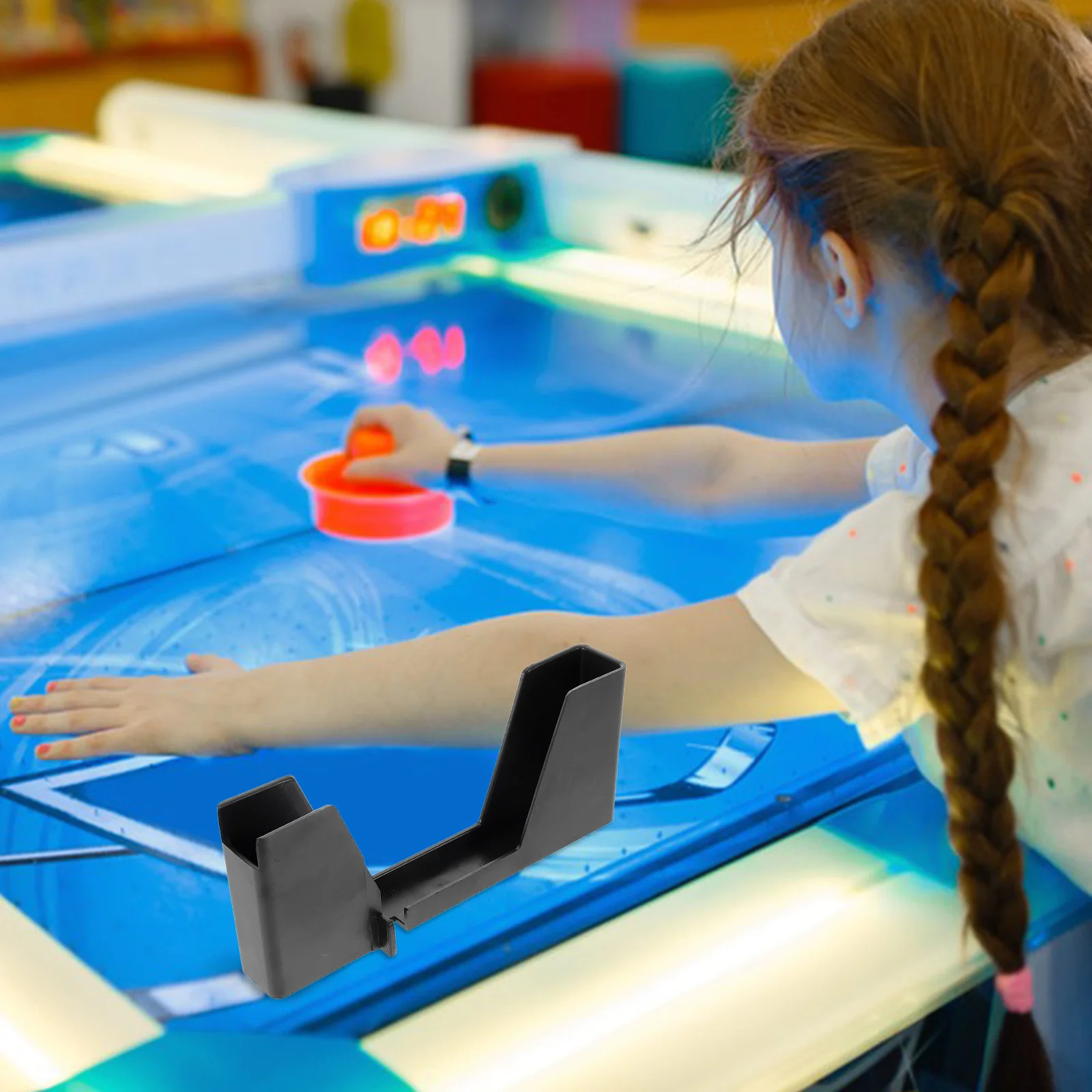 

Raffle Ticket Dispenser Machine Compatible with Roll Tickets Black Plastic Ticket Holder for Gaming Setup Lottery Token Storage