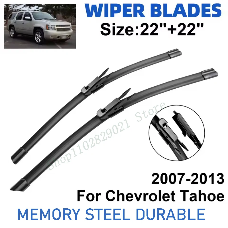 

2PCS Wiper Blades Set Kit For Chevrolet Tahoe 2007-2013 Front Windshield Brushes Windscreen Window Accessories