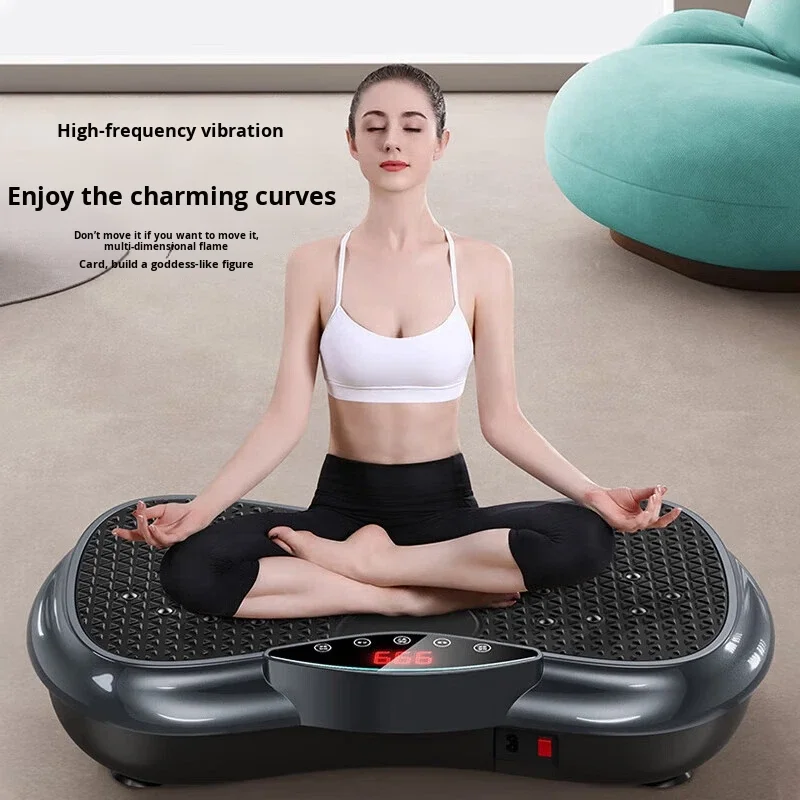 Cross Border Belly Slimming Waist Fat Shaking Fat-Burning Machine Lazy Home Essential Full-Body Vibration PC Material