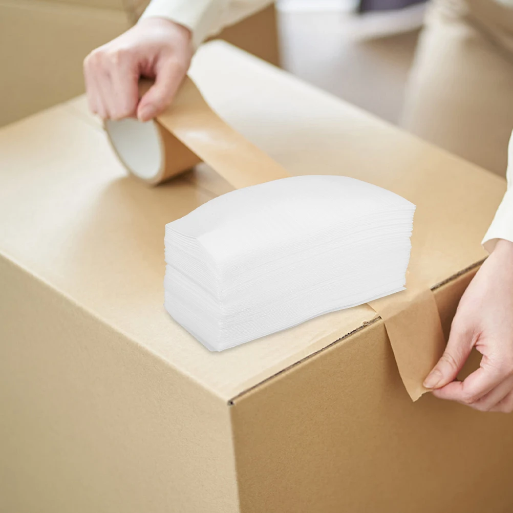 200 buste di cotone riempite con bordo in schiuma, buste morbide, forniture per lo spostamento, soluzione di imballaggio protettiva per la spedizione