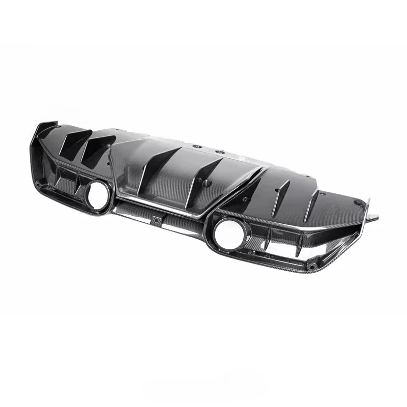 Paktechz Dry Carbon Fiber Body Kit Rear Bumper Lip Diffuser for Ferrari F8 Tributo Spider