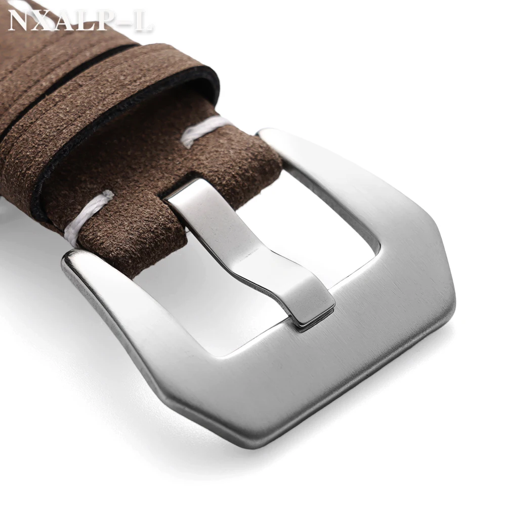 عالية الجودة الجلود حزام الساعات 18 مللي متر 20 مللي متر 22 مللي متر 24 مللي متر سوار أسود أزرق براون خمر ماتي حزام ساعة اليد للنساء الرجال المعصم الفرقة