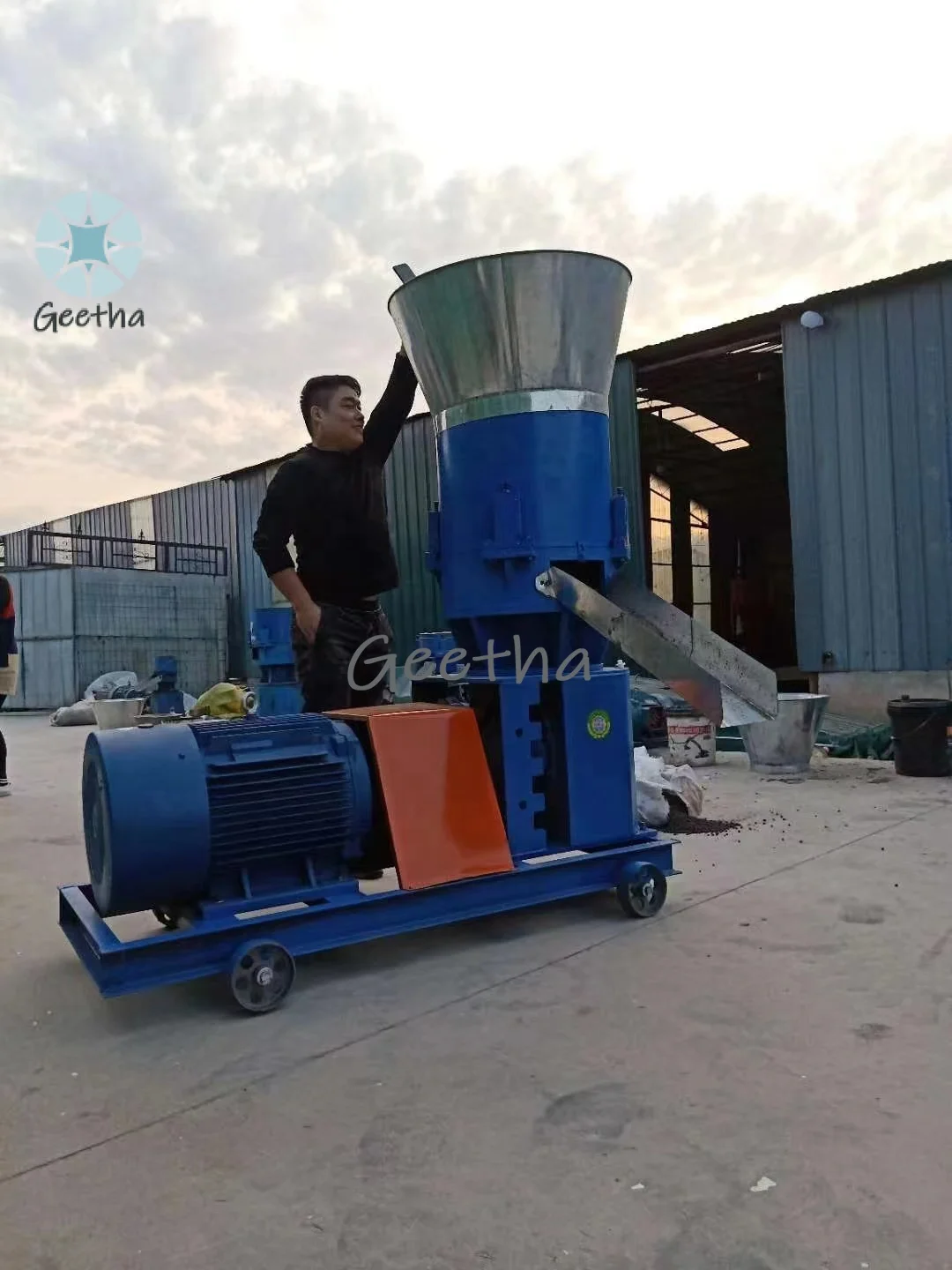 Home Use Farm Cattle Rabbit Pig Poultry Animal Chicken Food Feed Mill Pellet Making Granulator Pelletizer Processing Machine